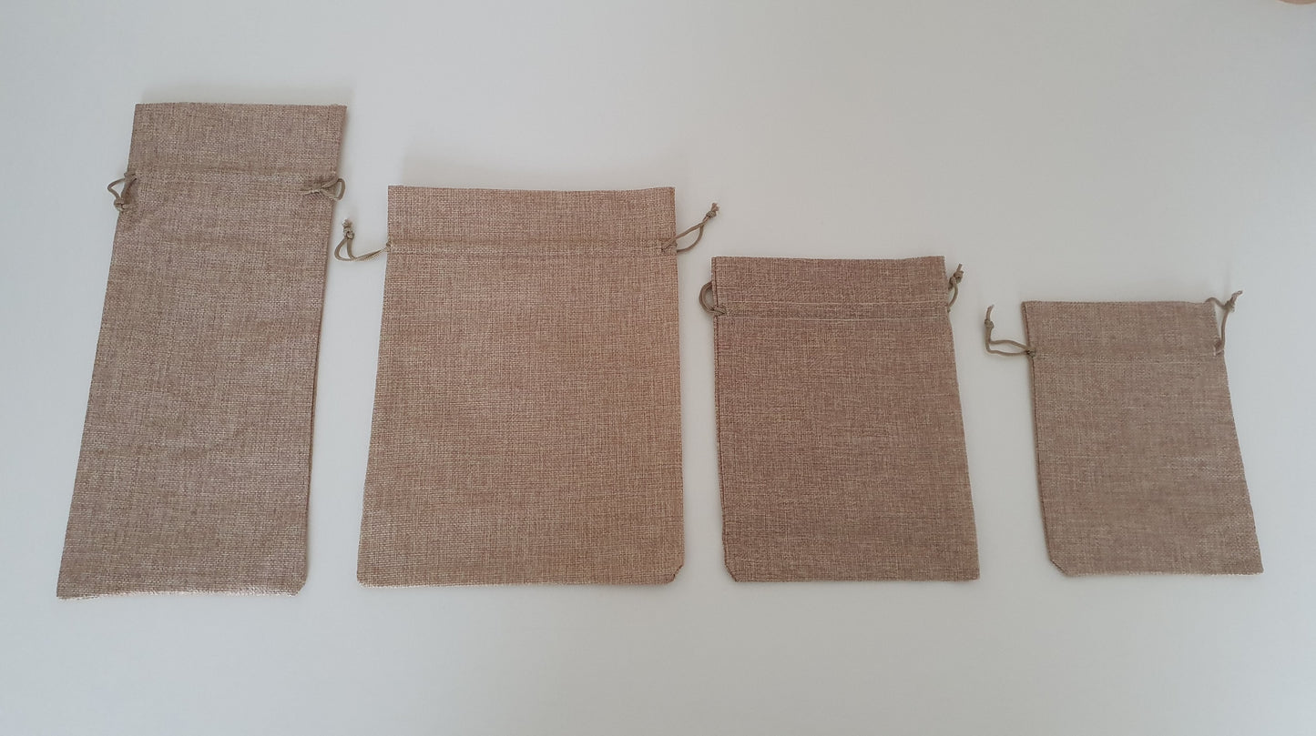 Jute Look Zakjes diverse maten