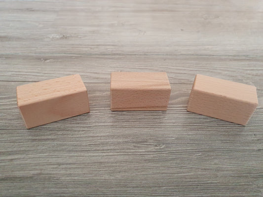 Houten blok 6 x 3 x 3 cm