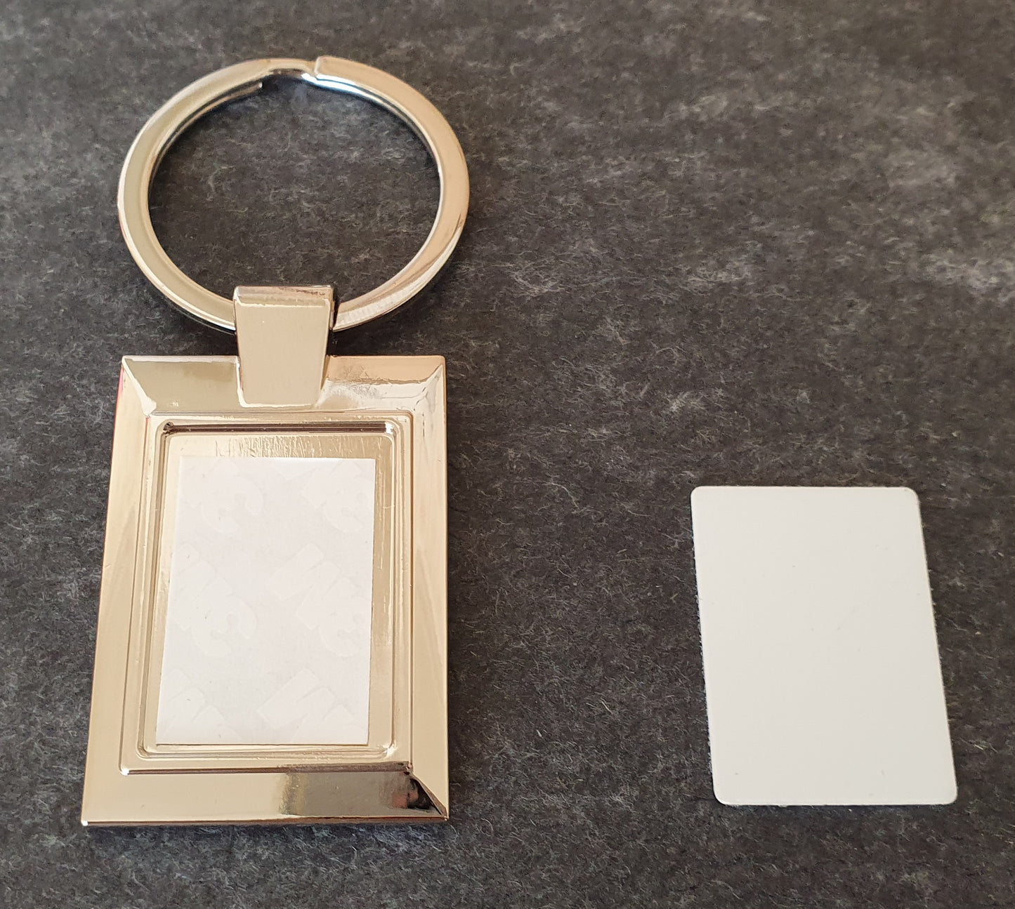 Metalen Sleutelhanger Rechthoek