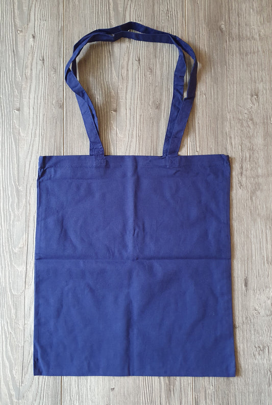 Katoenen Tas - Donkerblauw 42 x 38 cm