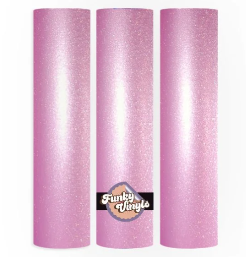 Funky Vinyls Shimmer Vinyl Pink