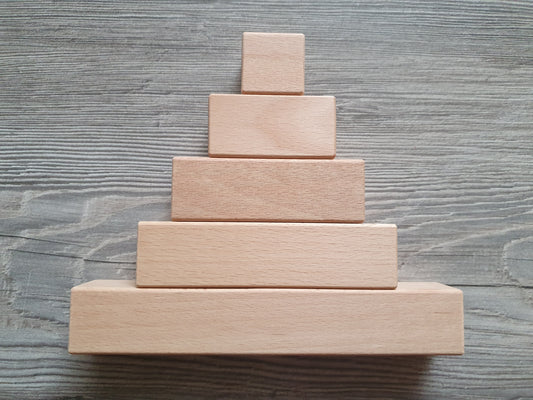 Houten blok 3 x 3 x 3 cm