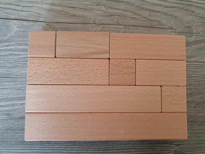 Houten blok 15 x 3 x 3 cm