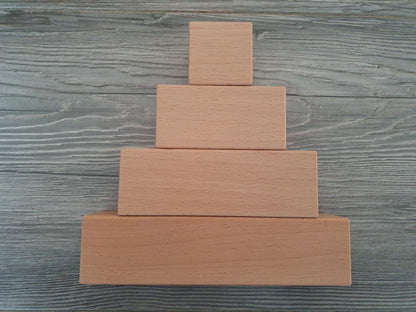 Houten blok 4,5 x 4,5 x 4,5 cm