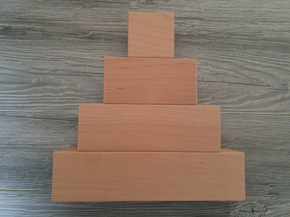 Houten blok 6 x 6 x 6 cm