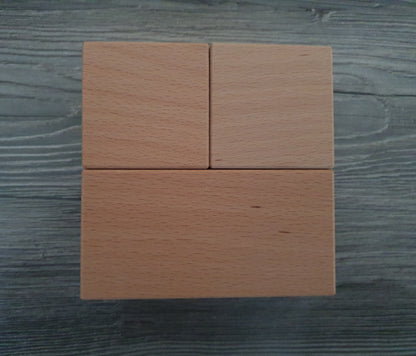 Houten blok 5 x 5 x 5 cm