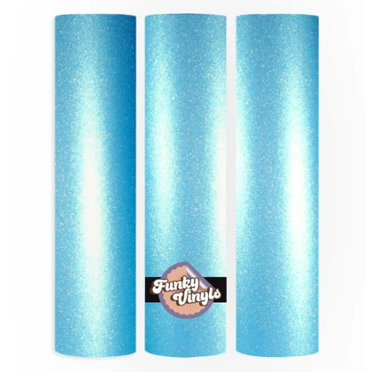 Funky Vinyls Shimmer Vinyl Light Blue